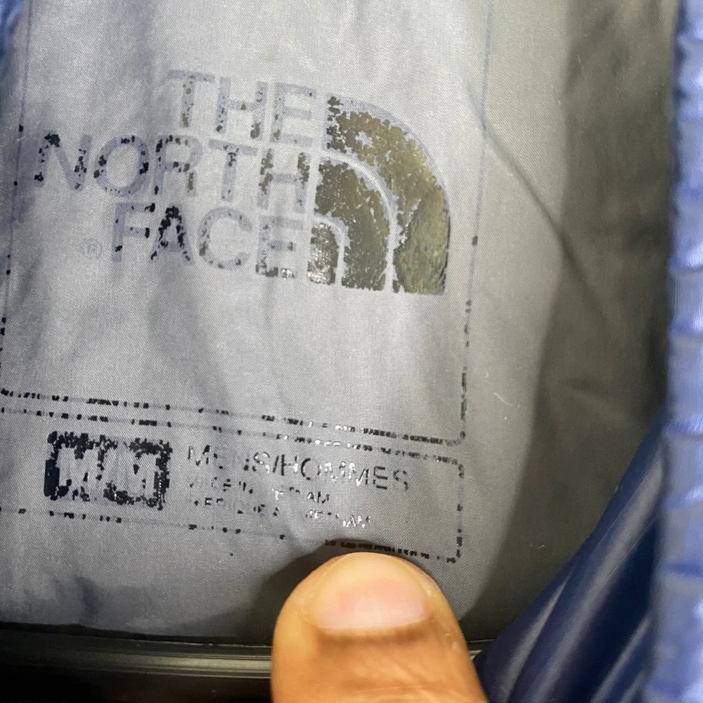 The North Face Mens Thermoball FlashDry Puffer Jacket Navy Blue Size Medium